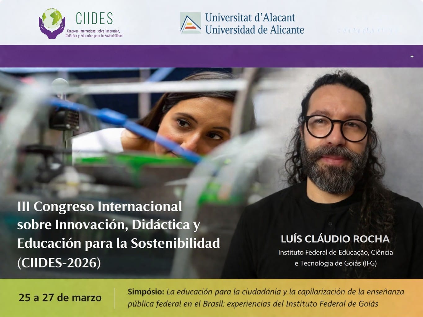 Simpósio sobre práticas no IFG é coordenado pelo professor Luis Claudio Rocha Henriques de Moura